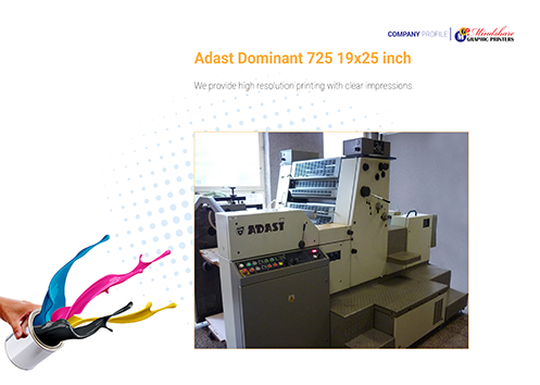 Adast Dominant 725 offset printing press